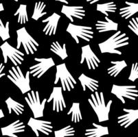 seamless pattern in human hands vector illustration eps 10.