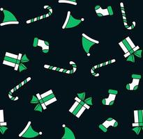 Christmas background, seamless tiling, great choice for wrapping paper pattern vector