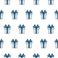 Christmas background, seamless tiling, great choice for wrapping paper pattern vector