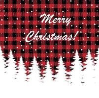 Christmas and New Year pattern at Buffalo Plaid. Festive background for design and print vector