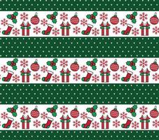 Knitted Christmas and New Year pattern esp 10 vector