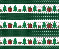 Knitted Christmas and New Year pattern esp 10 vector