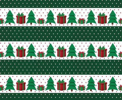 Knitted Christmas and New Year pattern esp 10