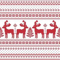 New Year's Christmas pattern pixel vector illustration