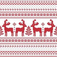 New Year's Christmas pattern pixel vector illustration