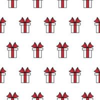 Christmas background, seamless tiling, great choice for wrapping paper pattern vector