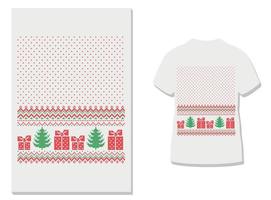 casarse con la plantilla de diseños de camisetas navideñas. diseño tipográfico gráfico vectorial para afiches, etiquetas, insignias, logotipos, bolsas, pegatinas, cortinas, afiches, fundas de cama, almohadas. vector