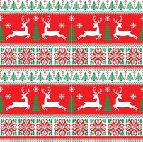 Knitted, pixel Christmas and New Year pattern. Wool Knitting Sweater Design. Wallpaper wrapping paper textile print. Eps 10 vector
