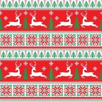 Knitted, pixel Christmas and New Year pattern. Wool Knitting Sweater Design. Wallpaper wrapping paper textile print. Eps 10 vector