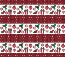 Knitted Christmas and New Year pattern esp 10 vector