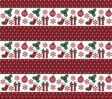 Knitted Christmas and New Year pattern esp 10 vector