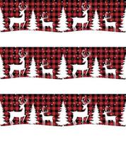 Christmas and New Year pattern at Buffalo Plaid. Festive background for design and print vector