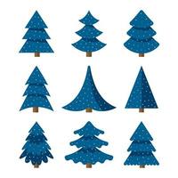 Tree Merry Christmas Icon Isolated Vector esp 10