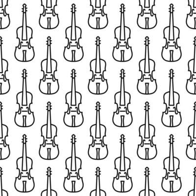 Seamless vector pattern with music notes.