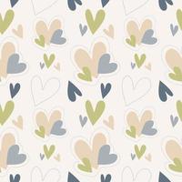Heart Seamless pattern background vector