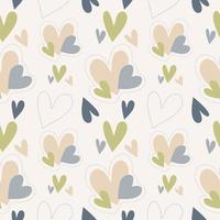 Heart Seamless pattern background vector