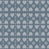 Seamless heart shaped pattern vector