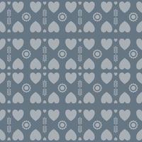 Seamless heart shaped pattern vector