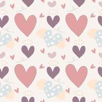 Heart Seamless pattern background vector