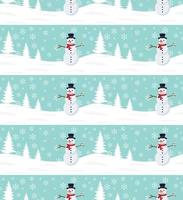 Seamless Merry Christmas pattern winter abstraction. Forest background. Endless horizontal banner . Hand drawn paper decorative elements, vector illustration.