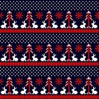 New Year s Christmas pattern pixel vector illustration eps