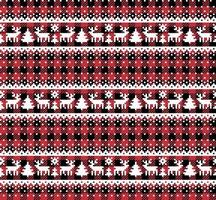 Christmas and New Year pattern at Buffalo Plaid. Festive background for design and print vector