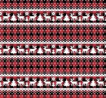 patrón de navidad y año nuevo en buffalo plaid. fondo festivo para diseño e impresión vector