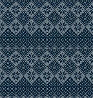 Knitted Christmas and New Year pattern. Wool Knitting Sweater Design. Wallpaper wrapping paper textile print. vector