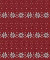 Knitted Christmas and New Year pattern vector
