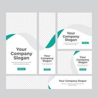 conjunto de web de banner de negocios vector