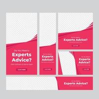 Business Banner Web Set vector