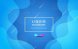 Abstract blue liquid color background. Dynamic texture geometric element design with dots decoration. eps10 vector