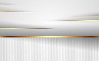 abstract white dimension texture with golden line shadow background. eps10 vector