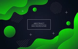 minimal green abstract geometric fluid dynamic wavy shape composition wavy background. eps10 vector