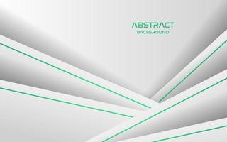 abstract white green line color with overlap layers background. eps10 vector