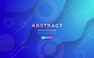 abstract blue gradient dynamic wavy shadow fluid geometric shape composition background. eps10 vector