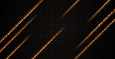 Black abstract orange light geometric texture background. Modern shape concept. eps10 vector