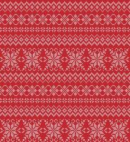 Knitted Christmas and New Year pattern. Wool Knitting Sweater Design. Wallpaper wrapping paper textile print. vector