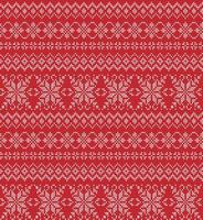 Knitted Christmas and New Year pattern. Wool Knitting Sweater Design. Wallpaper wrapping paper textile print. vector