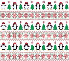 Knitted Christmas and New Year pattern in snowmen. Wool Knitting Sweater Design. Wallpaper wrapping paper textile print. Eps 10 vector