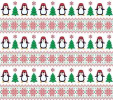 Knitted Christmas and New Year pattern in snowmen. Wool Knitting Sweater Design. Wallpaper wrapping paper textile print. Eps 10 vector