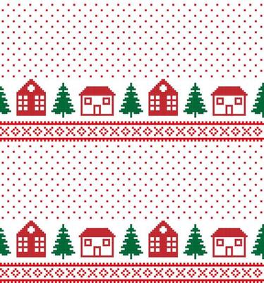 New Year s Christmas pattern pixel vector illustration eps