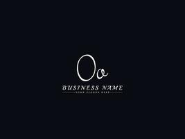 Signature Oo o o Logo Letter Vector Stock