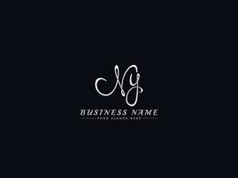 Signature Ny Logo Letter Vector, Initial ny Letter Design vector