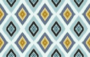 Ikat pattern design.Eethnic ikat pattern oriental African American Indonesia, Asia, Aztec motif textile and bohemian.design for background, wallpaper,carpet print, fabric, batik .vector ikat pattern. vector