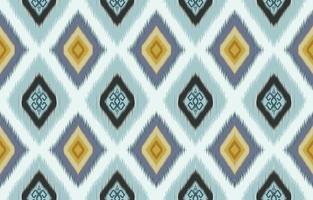 Ikat pattern design.Eethnic ikat pattern oriental African American Indonesia, Asia, Aztec motif textile and bohemian.design for background, wallpaper,carpet print, fabric, batik .vector ikat pattern. vector