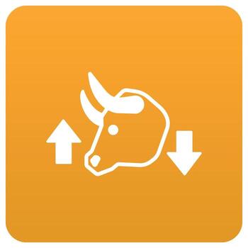 Bull Market Which Can Easily Modify Or Edit vector