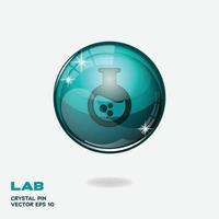 Lab 3D Buttons vector