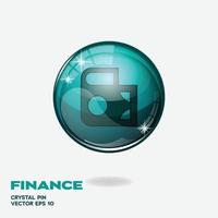 finanzas botones 3d vector