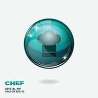 Chef 3D Buttons vector